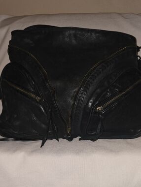 C.Z. Falconer Italian Leather Hobo Bag.